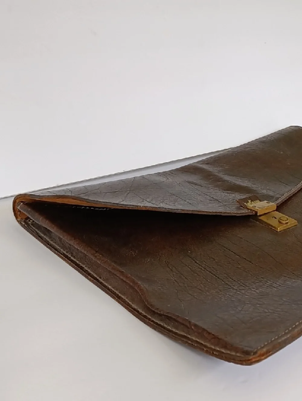 Rare Hartmann Vintage Embossed Leather Document Folio Briefcase Portfolio